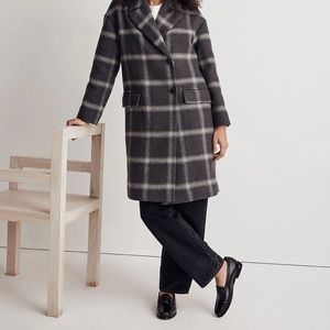 Madewell coat size medium. The Haydon Coat in Insuluxe Fabric. Color: Heather
